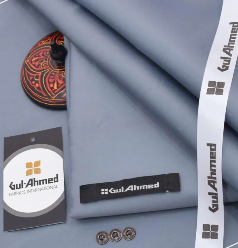 Men Cotton Sotton Plain Grey Suit Winter Pakistan - Image 3