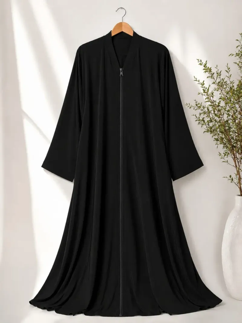 Nida Plain Full Abaya - Image 5