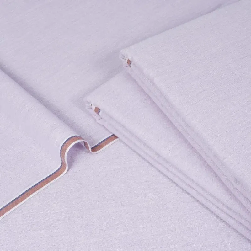 Light Purple Cotton Shirt Fabric 100% Pure Cotton Unstitched - Image 2