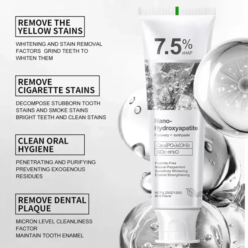 7.5% Nano Hydroxyapatite Teeth Whitening Toothpaste 120GM - Image 4