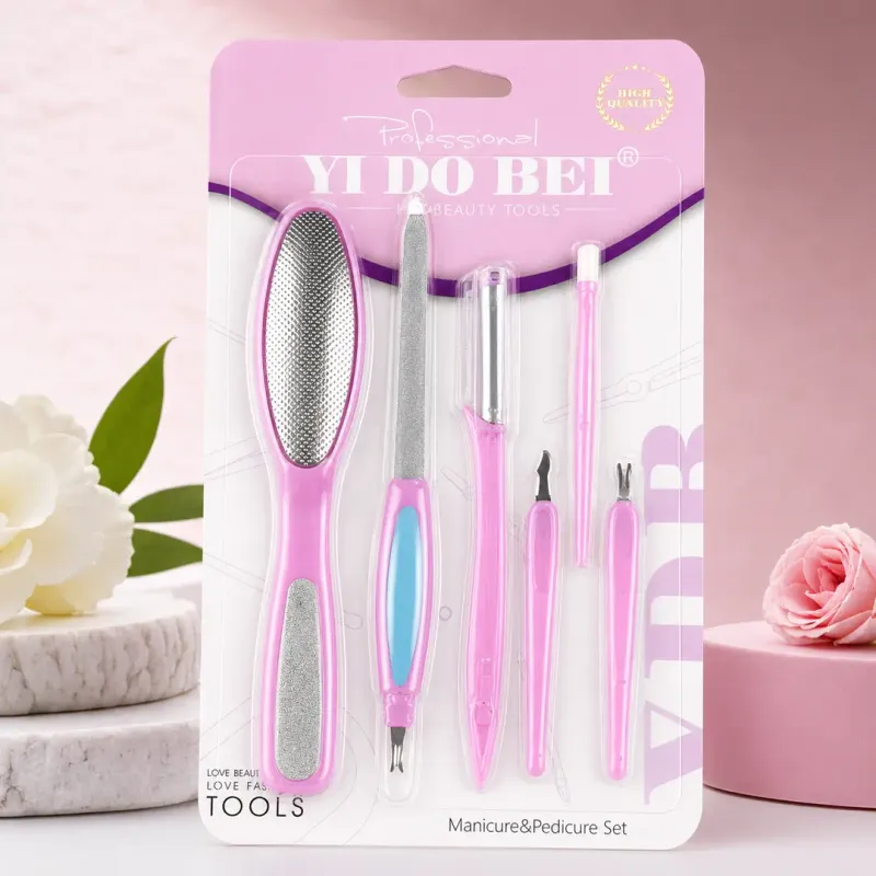 6 Piece Manicure Pedicure Kit Set - Image 3