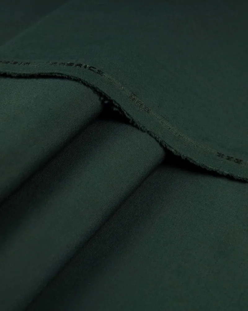 Men's Green Wash & Wear Plain Suit All Season