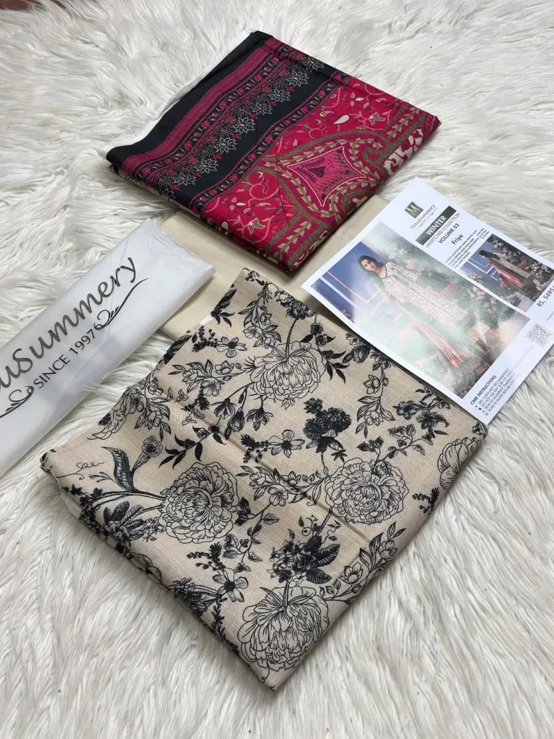Mausammry Linen 2026 Collection 3PC | Printed Linen Shirt with Linen Dupatta & Dyed Trouser | Guaranteed Fabric - Image 2