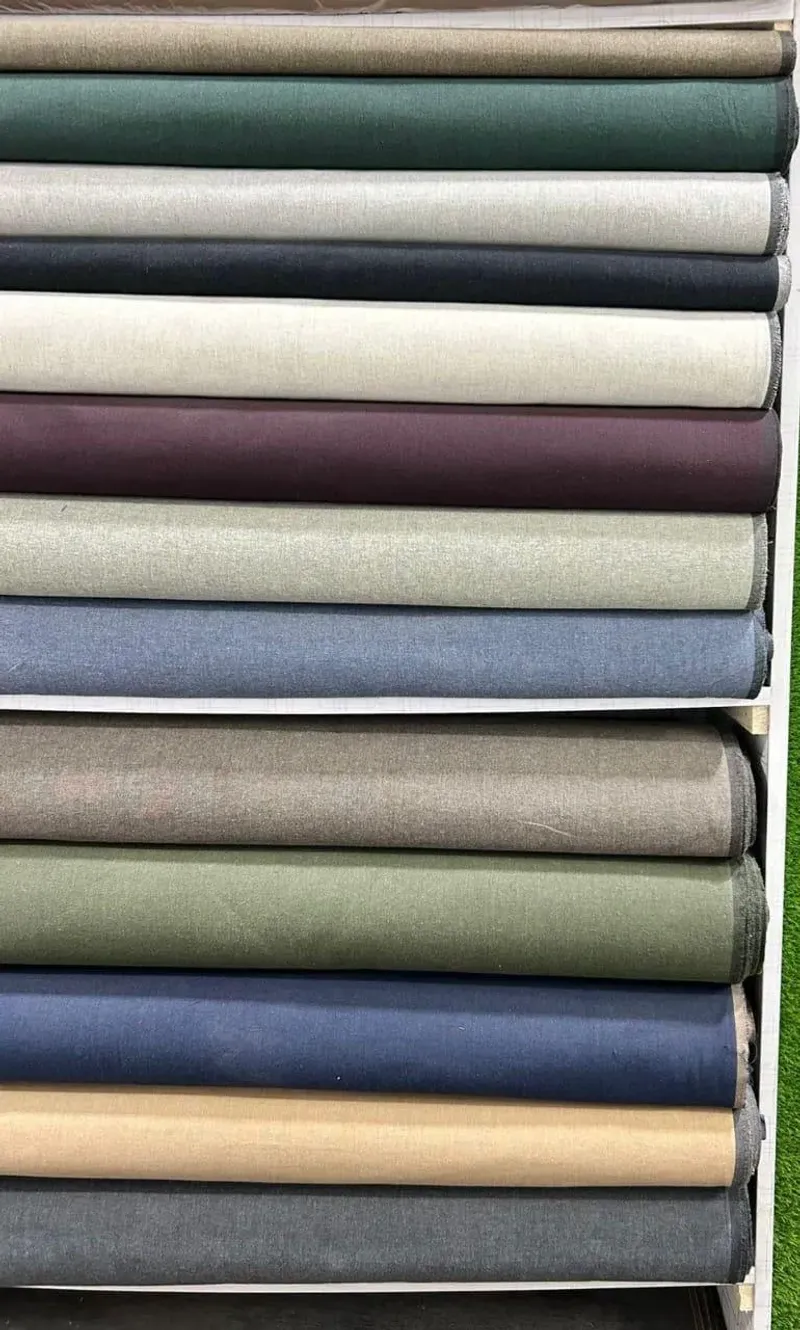 Men Khaddar Suit Plain Green Winter Casual Wear - Image 4