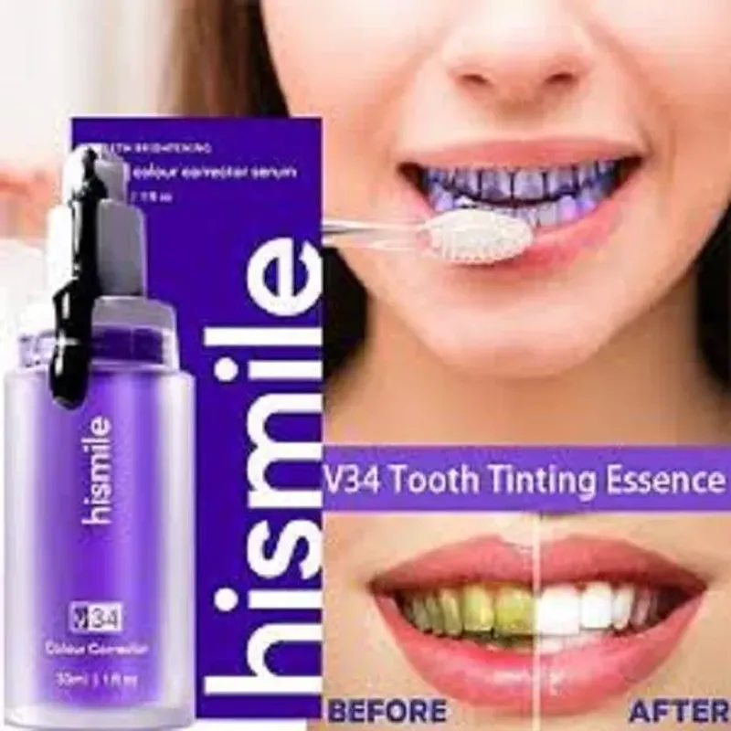 V34 Purple Teeth Whitening Serum 30ml - Image 4