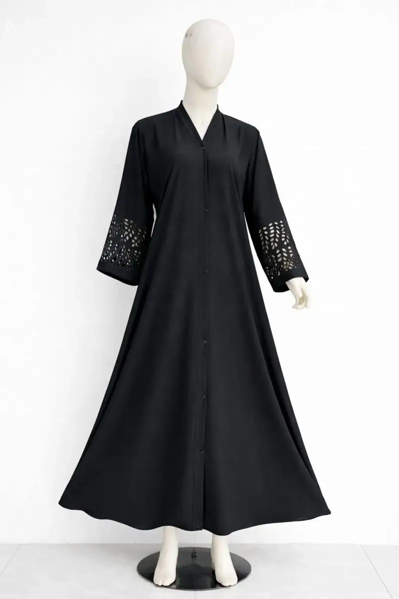Georgette Plain Full Abaya - Image 7