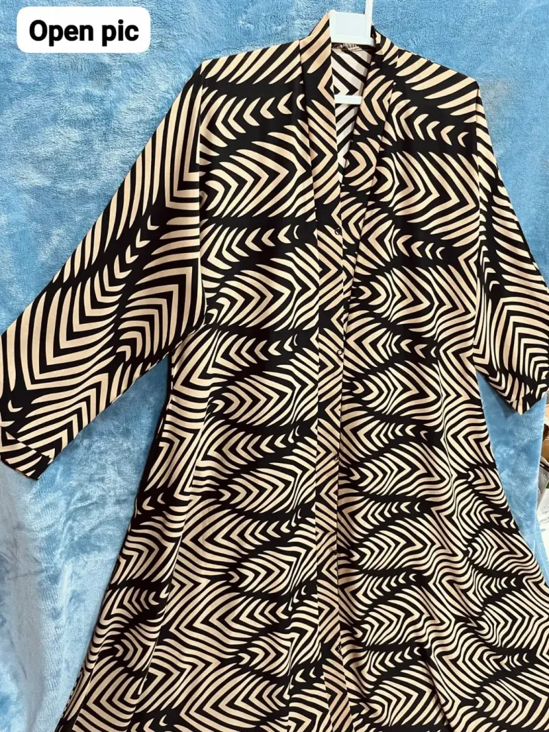 Georgette Printed Classic Abaya - Image 6