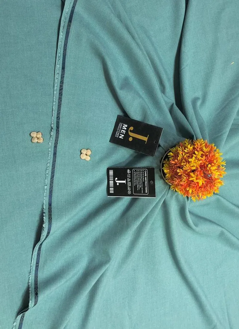 Men's Wash & Wear Plain Suit Summer Wear Pakistan - Image 3