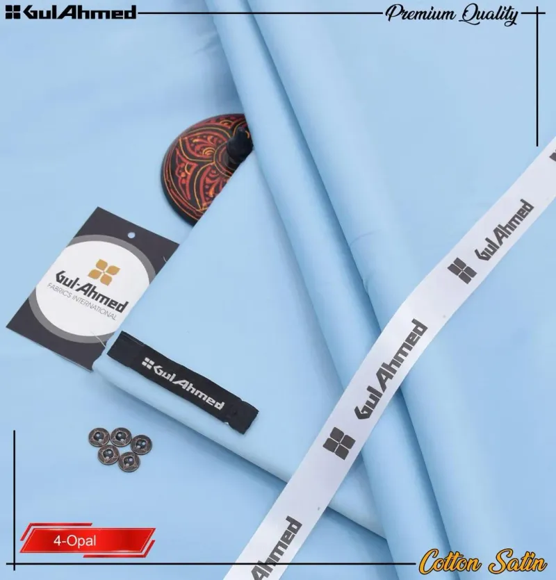 Turquoise Cotton Satin Men Suit 4 Opal Premium Quality