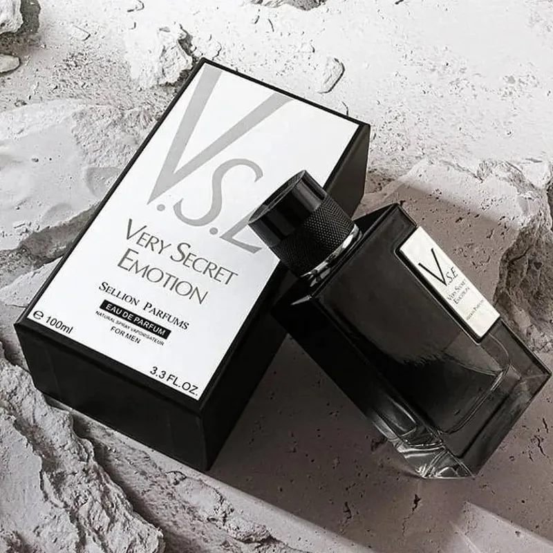 Premium Men's Perfume 100ml Citrus Scent Black Bottle - Image 3
