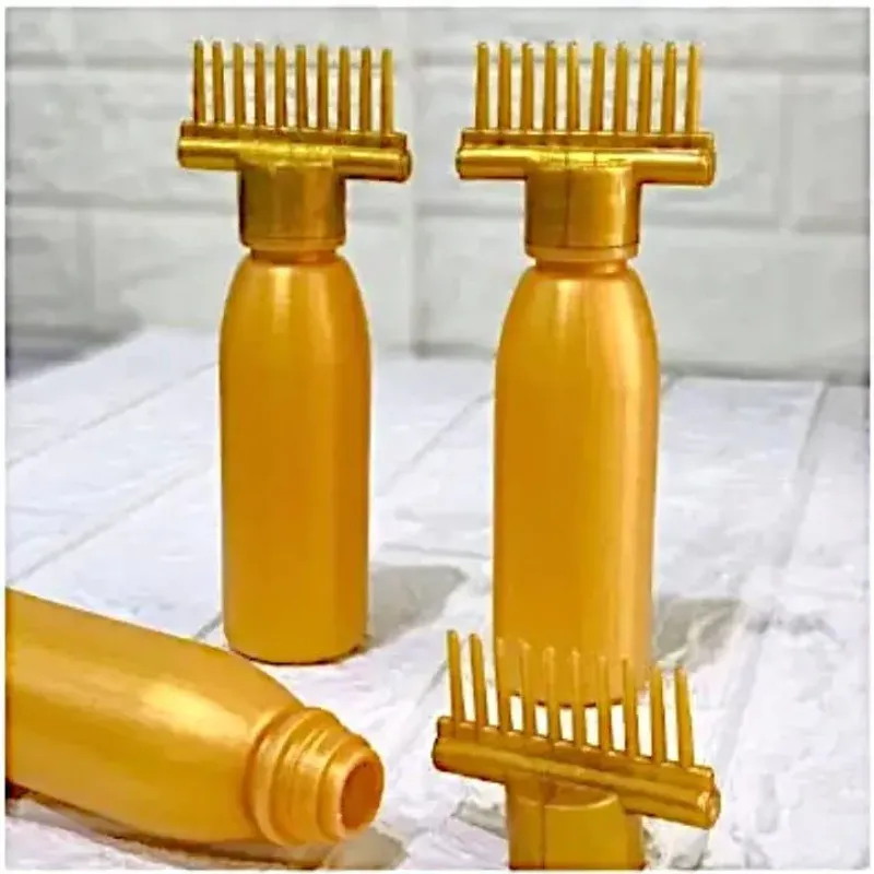 Golden Hair Oil Applicators Pack of 3 ABS Plastic - Image 3