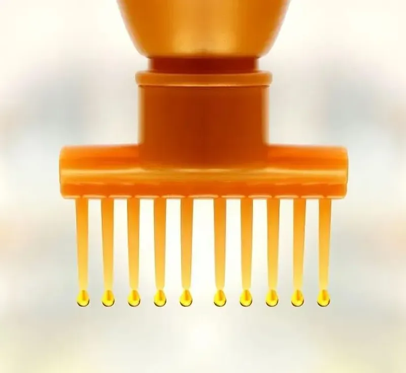 Golden Hair Oil Applicators Pack of 3 ABS Plastic - Image 8