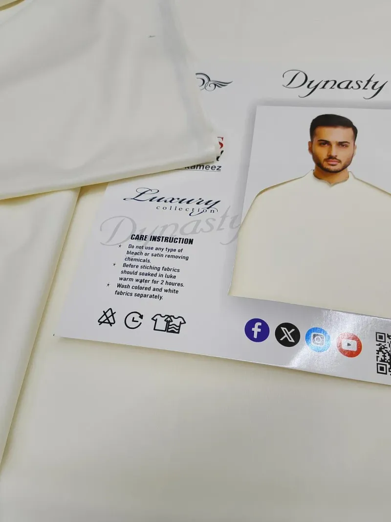 Ivory Wash & Wear Men's Suit All Season - Image 2