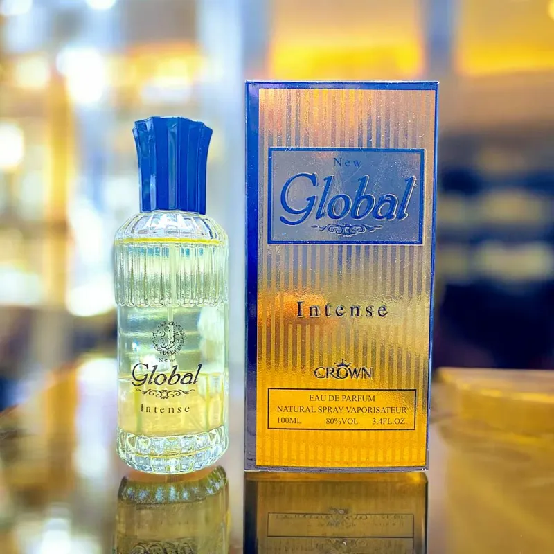 Global Intense Perfume for Men 24H Sweat Resistant Golden Bottle - Image 3