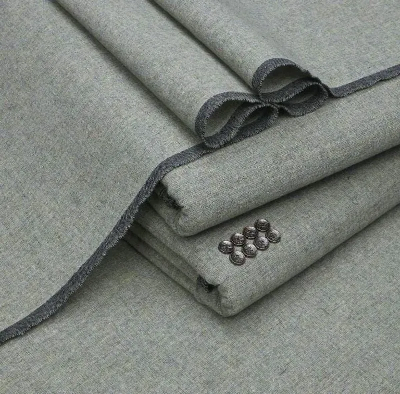 Men’s Unstitched Khaddar Plain Suit - Image 2