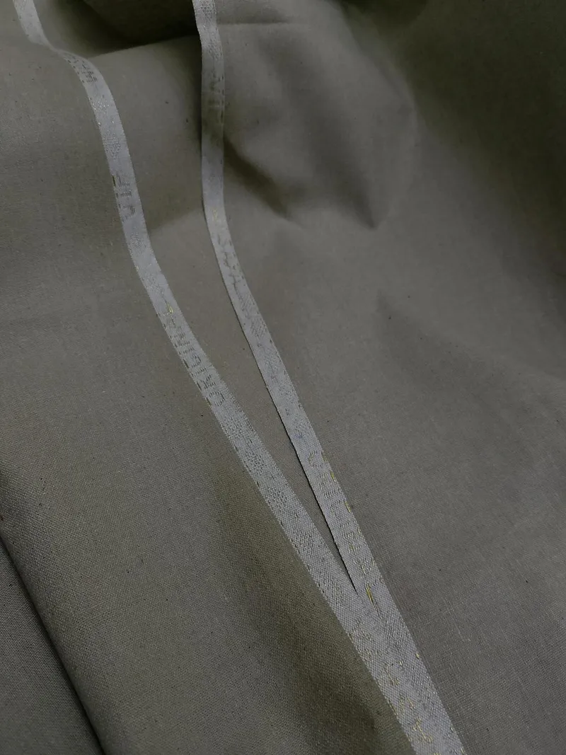 Men's Khaddar Plain Suit Winter Golden Embroidery - Image 3