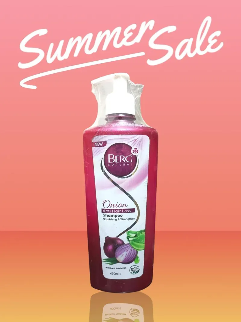 Berg Natural Onion Anti Hair Loss Shampoo 450ml - Image 3