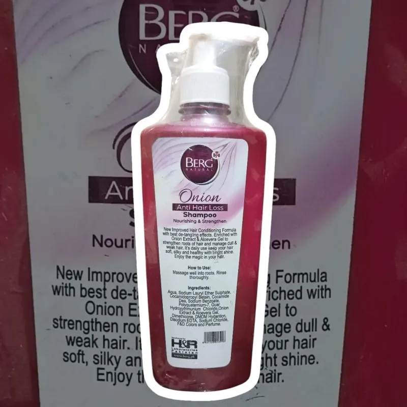 Berg Natural Onion Anti Hair Loss Shampoo 450ml - Image 4