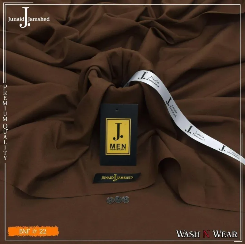 Men's Brown Wash & Wear Plain Suit All Season - Image 2