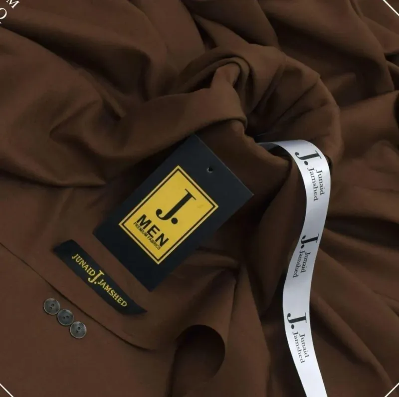 Men's Brown Wash & Wear Plain Suit All Season - Image 3