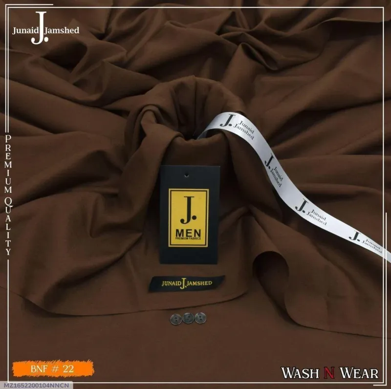 Men's Brown Wash & Wear Plain Suit All Season - Image 4