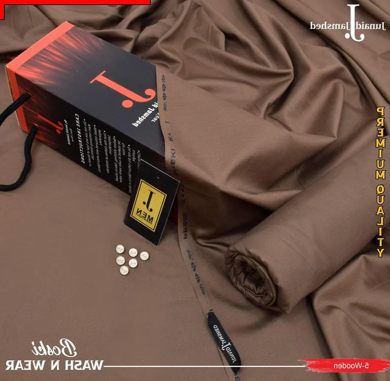 Men's Wash & Wear Plain Brown Suit Premium Quality - Image 3