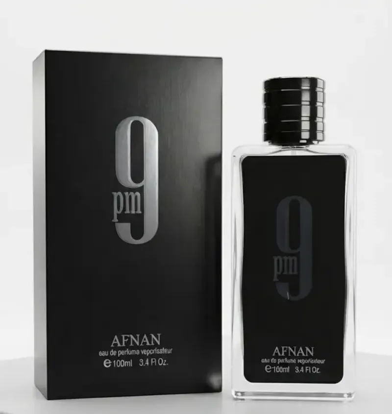 Afnan 9 PM Black (Eau de Parfum) for Men - 100ml | Long-Lasting Amber Vanilla Fragrance - Image 3