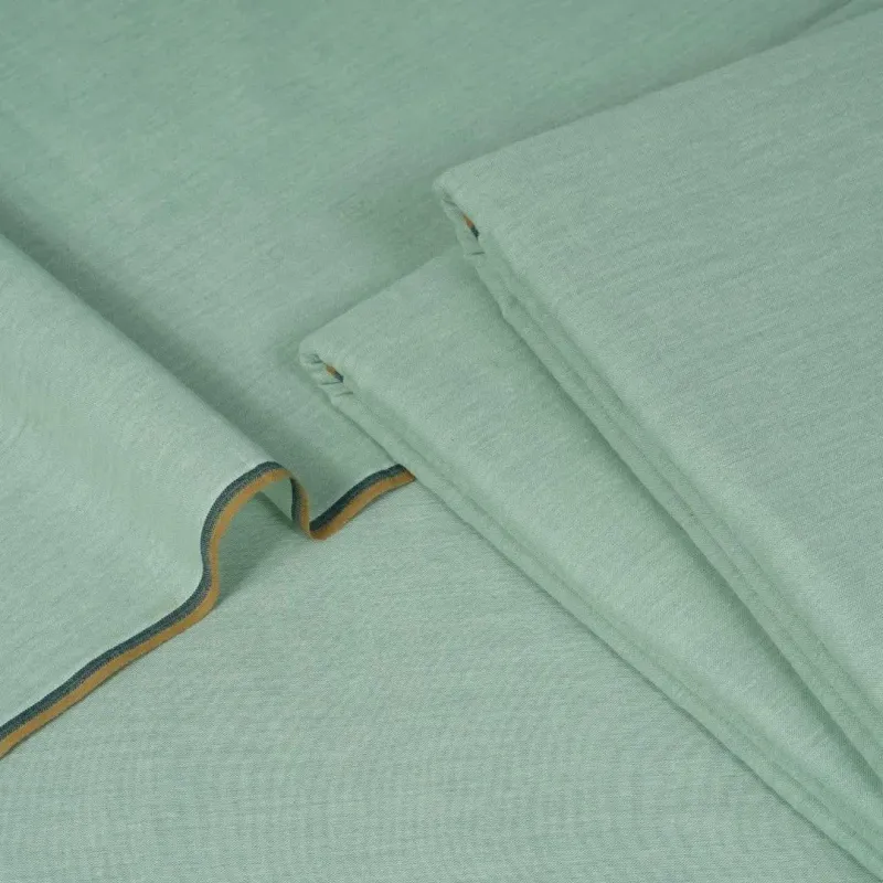 Green Khaddar Plain Suit Fabric for Summer - Image 2